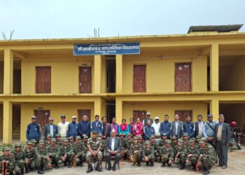 बैतडीका दुई विद्यालयमा नेपाली सेनाको एनसिसी तालिम