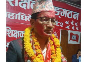 एमालेको शिक्षक संगठनको अध्यक्षमा हंसबहादुर शाही निर्वाचित