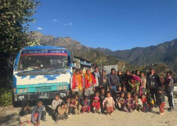 म्याग्दीको मल्कवाङमा पहिलो पटक पुग्यो बस